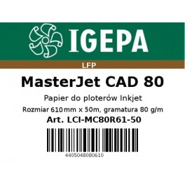 Papier do ploterów 610x50 MasterJet CAD 80 IGEPA PREMIUM 