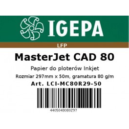 Papier do ploterów 297x50 MasterJet CAD 80 IGEPA